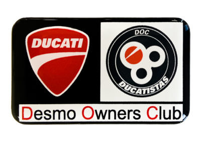 etiquette adhesive 3D doming automobile ducati