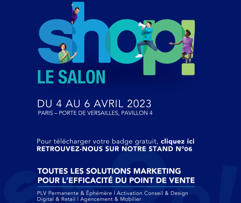 Les étiquettes adhésives en relief vous attendent au salon SHOP !